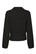 Ramera Fluffy Knit Cardigan - Dark Brown