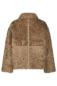 Nida Faux Fur Jacket - Taupe