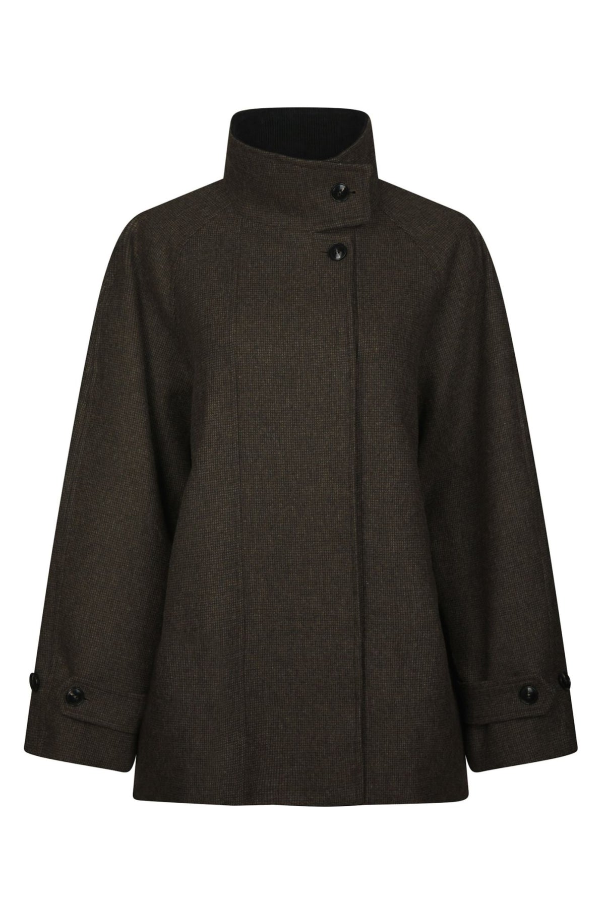 Mariel Mini Check Jacket - Brown