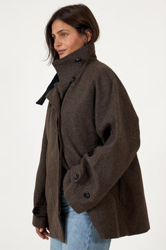 Mariel Mini Check Jacket - Brown