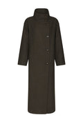 Marcel Mini Check Coat - Brown