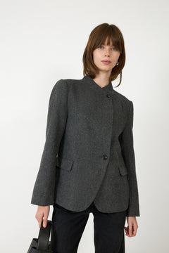 Nerine Structure Twill Blazer - Antracit