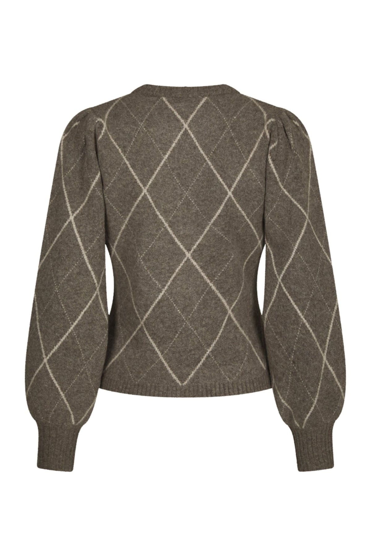 Koteas Check Knit Cardigan - Taupe