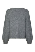 Beleney Small Check Fluff Cardigan - Dark Grey