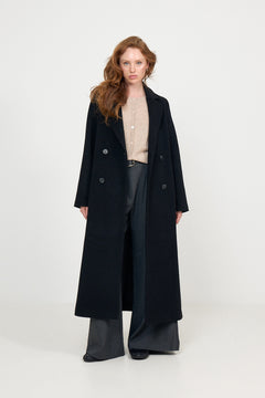 Marit Wool Coat - Black