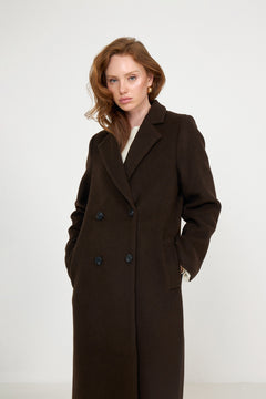 Marit Wool Coat - Brown