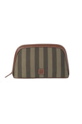 Cosmetic Pouch Large - Green Stripe