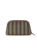 Cosmetic Pouch Large - Green Stripe