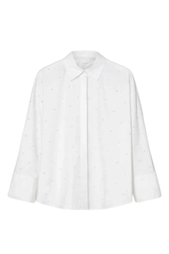 Nell Pearl Shirt - White