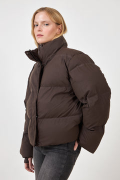 Rhea C Puffer Jacket - Dark Brown