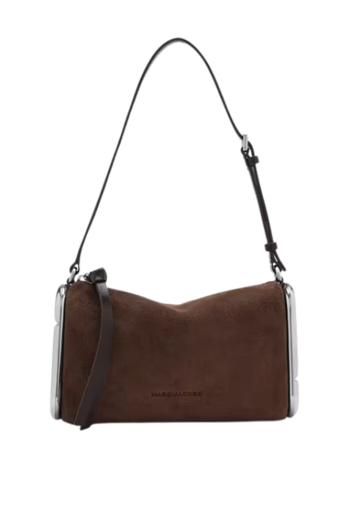 Suede Scene Small Shoulder Bag - Dark Brown