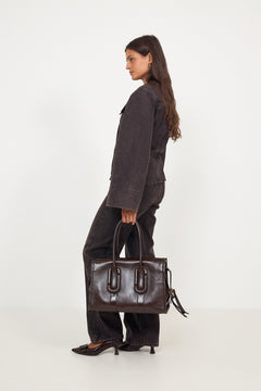 Crinkle Babe City Tote - Fondant