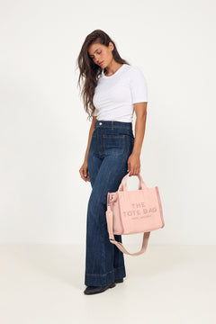 The Jaquard Medium Tote Bag - Rose