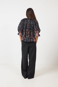 Elise Ss Silk Blouse - Eclipse