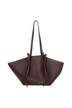 Large Mochi Pebble Grain Leather - Cassis