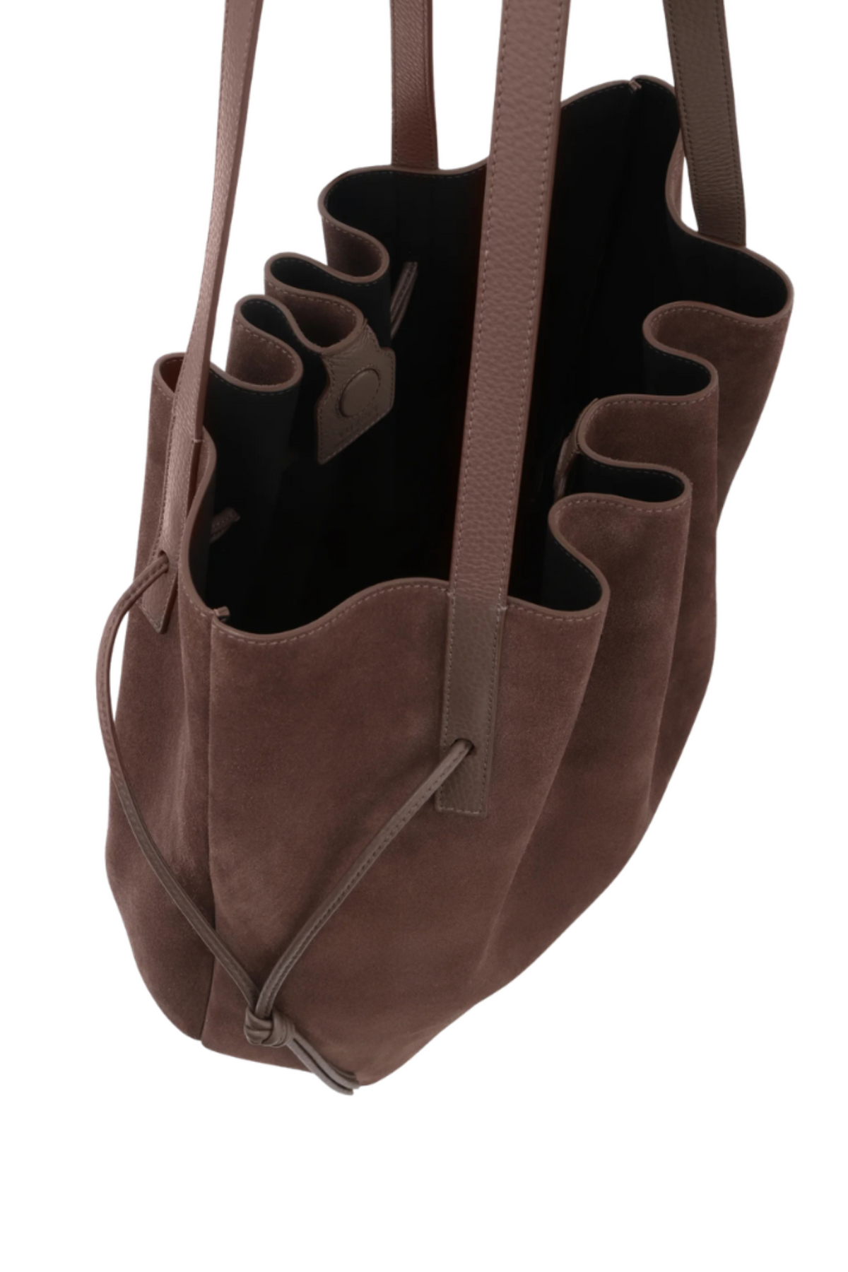 Scallop Tote Suede - Nutmeg