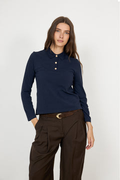 Reg Ls Polo Pique - Evening Blue