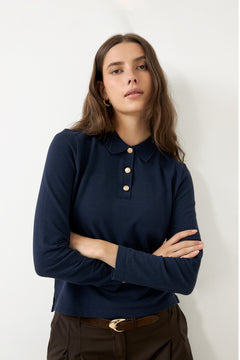 Reg Ls Polo Pique - Evening Blue