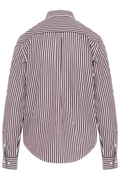 Reg Classic Poplin Striped Shirt - Darkened Wine