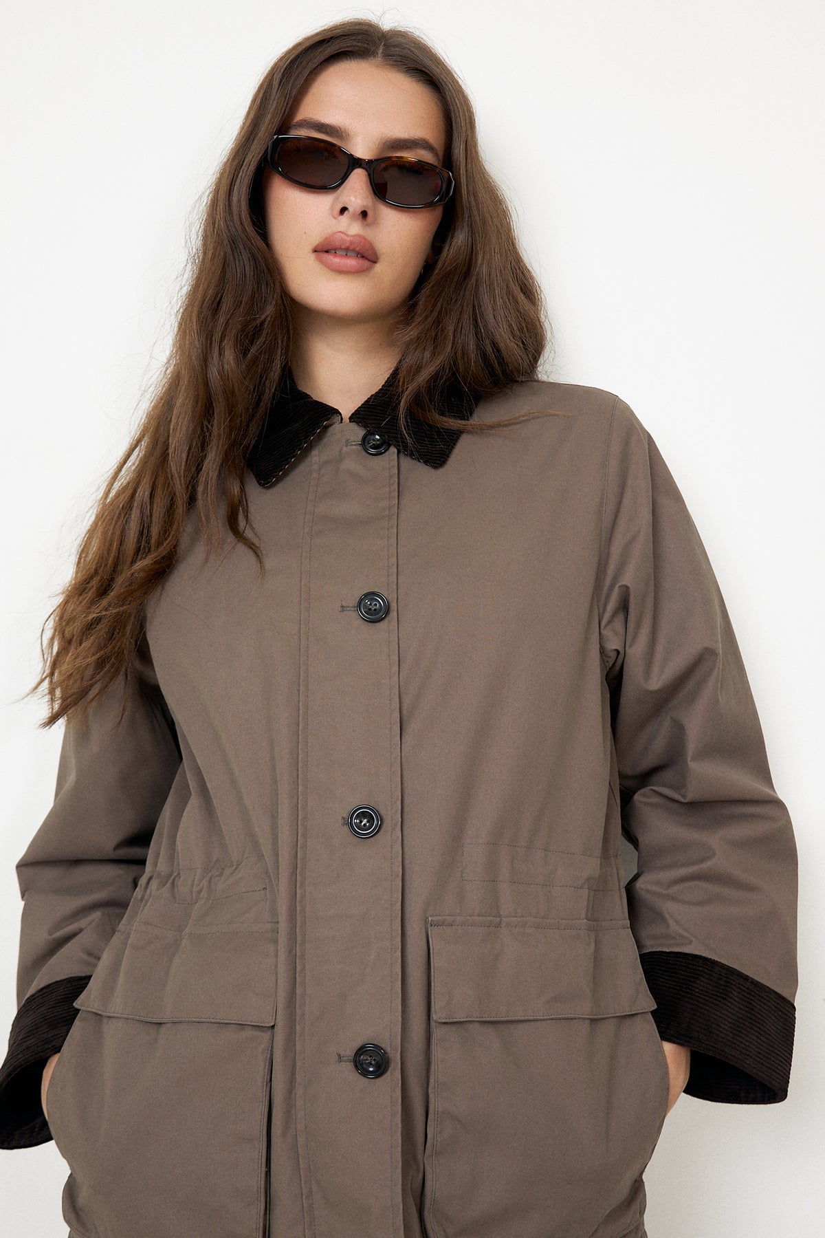 Waxed Barn Jacket - Faded Taupe