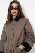 Waxed Barn Jacket - Faded Taupe