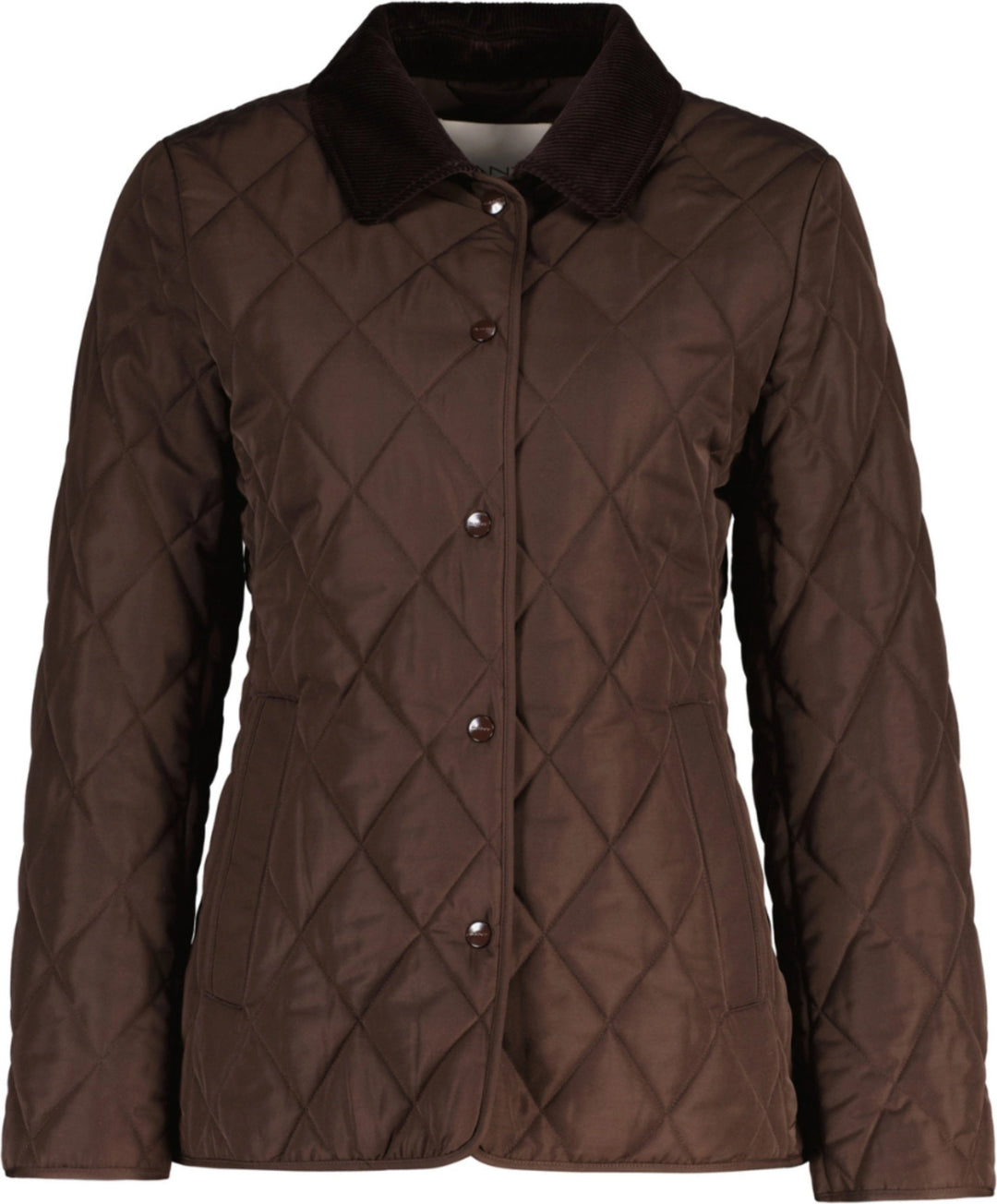 Fitted Quilted Jacket - Deep Brown