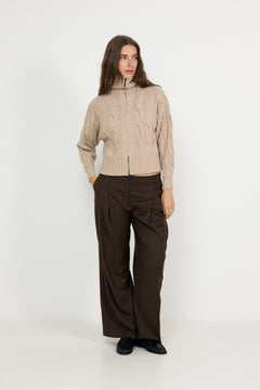 5660 Cosima Zip - Champagne Beige