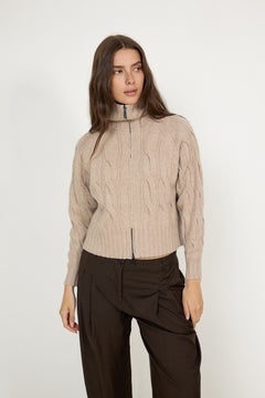 5660 Cosima Zip - Champagne Beige