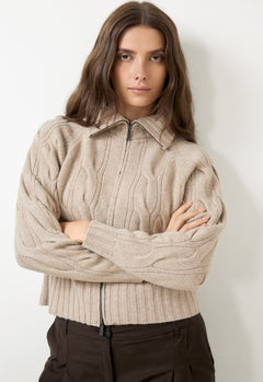 5660 Cosima Zip - Champagne Beige