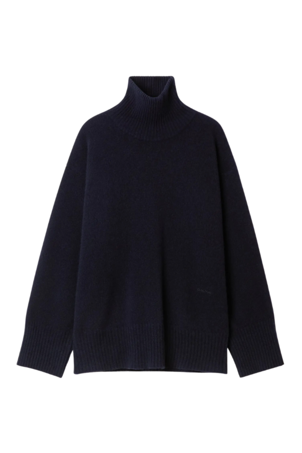Soft Wool Turtleneck - Navy Blue