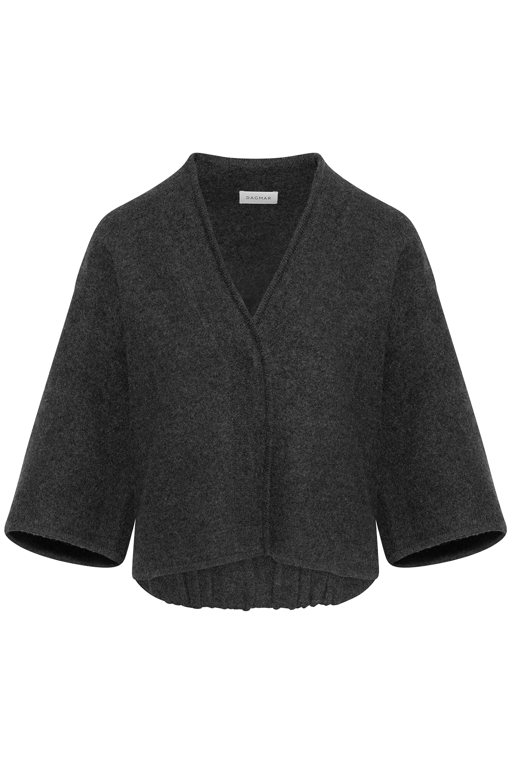 Short Wool Cardigan - Antracite Grey