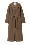 Wool Robe Coat - Chocolate Brown
