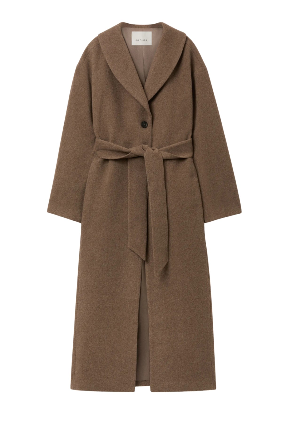 Wool Robe Coat - Chocolate Brown