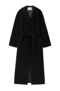 Wool Robe Coat - Black