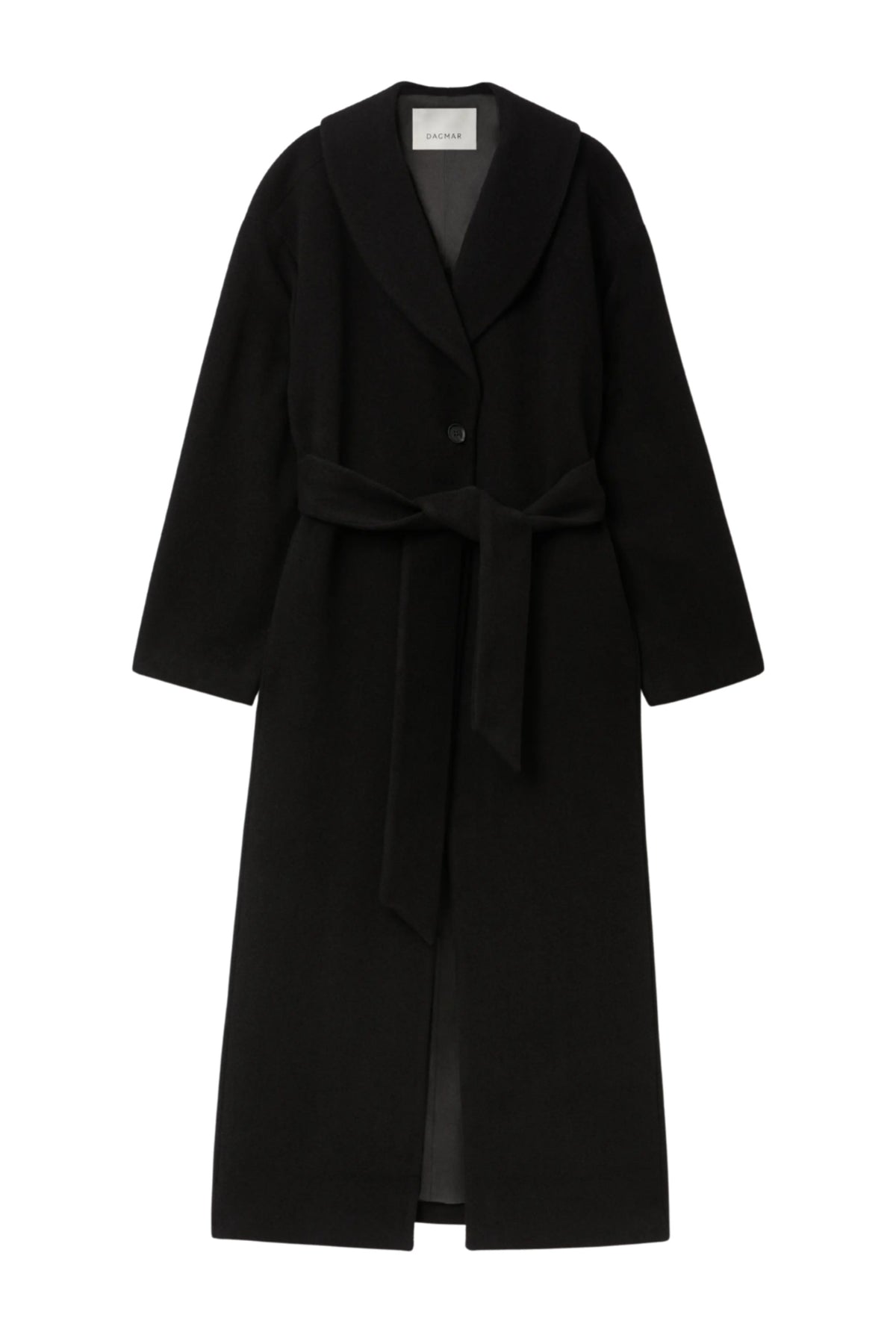 Wool Robe Coat - Black