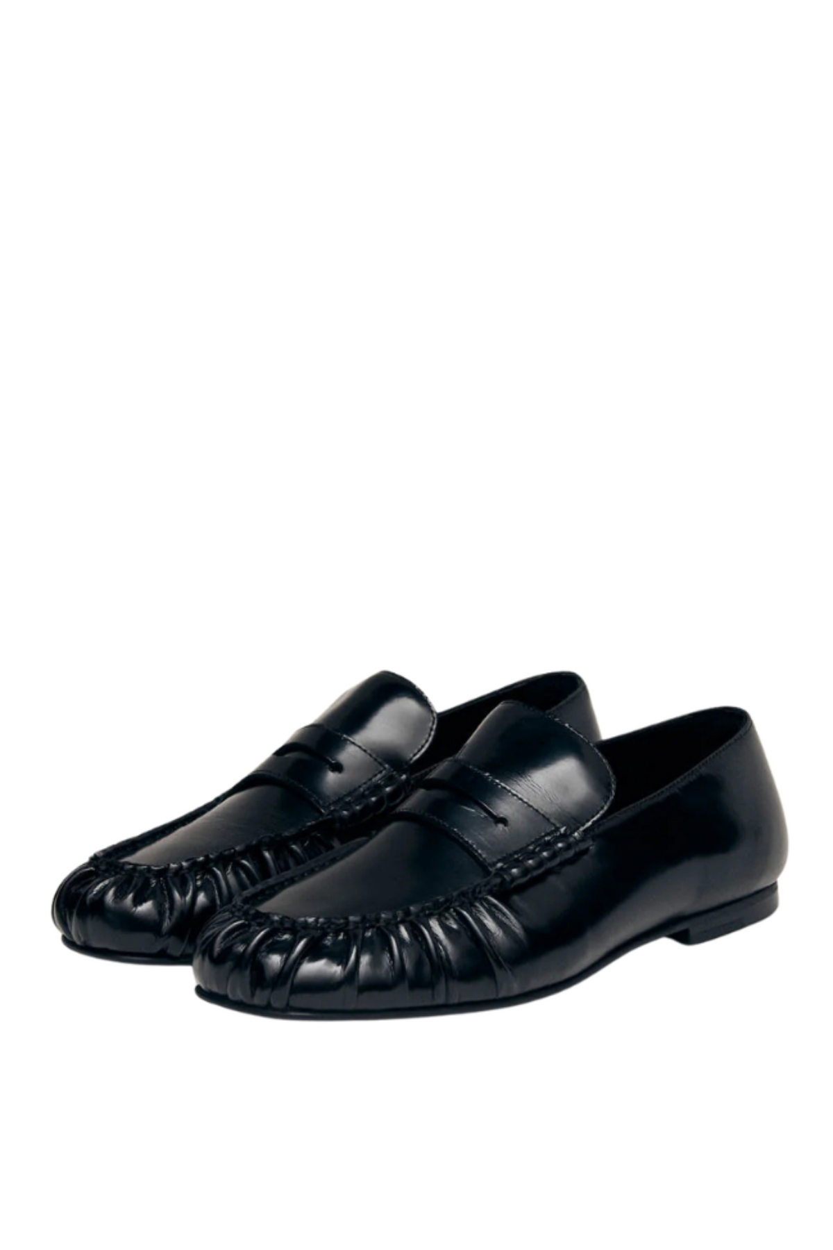 Aven  Leather Loafers - Black