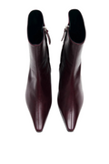 Ambar Leather Ankle Boots - Rift Burgundy
