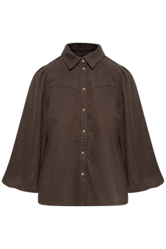 Hessiw Ballari Shirt - Chocolate Brown