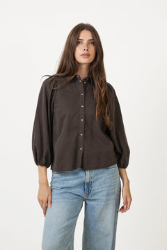 Hessiw Ballari Shirt - Chocolate Brown