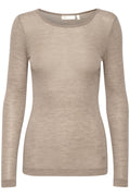 Fangiw T-Shirt Ls - Oatmeal Melange