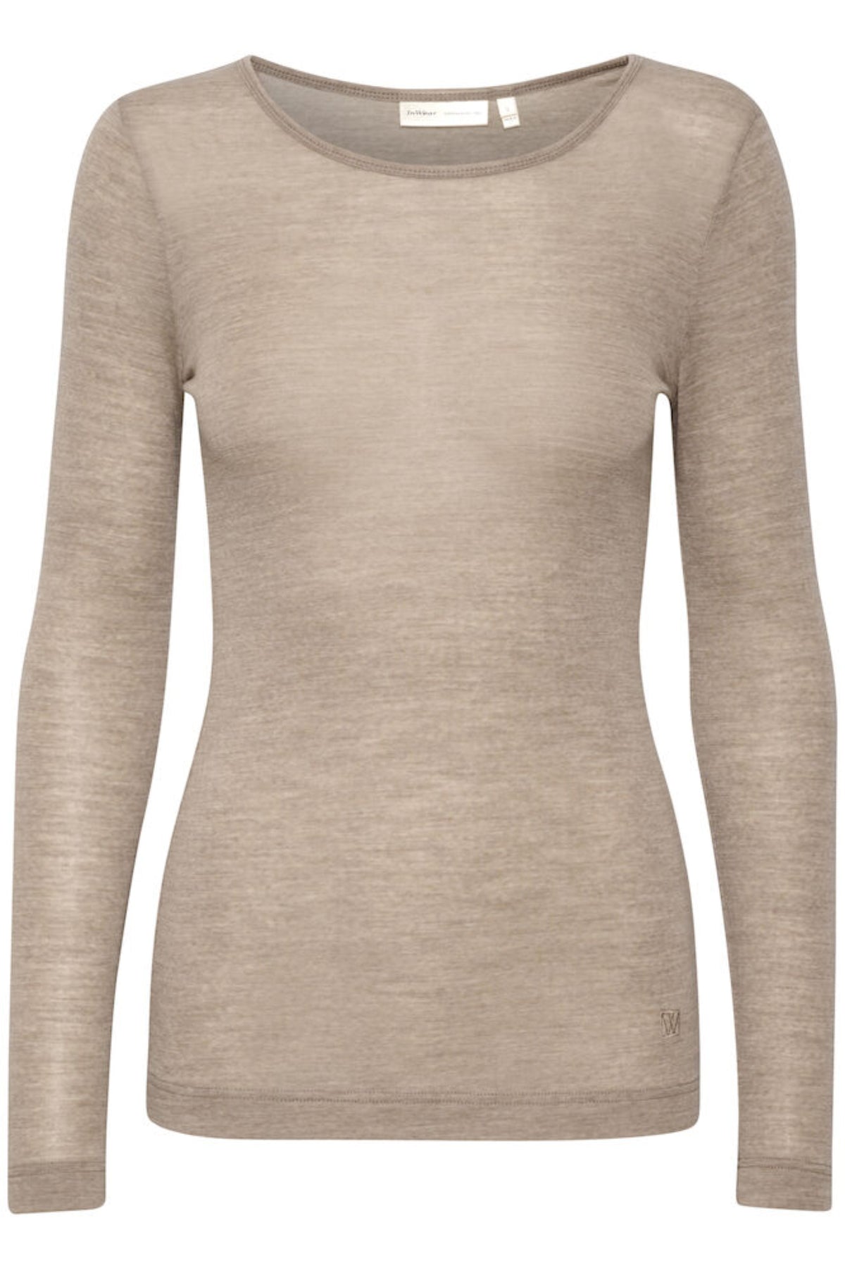 Fangiw T-Shirt Ls - Oatmeal Melange