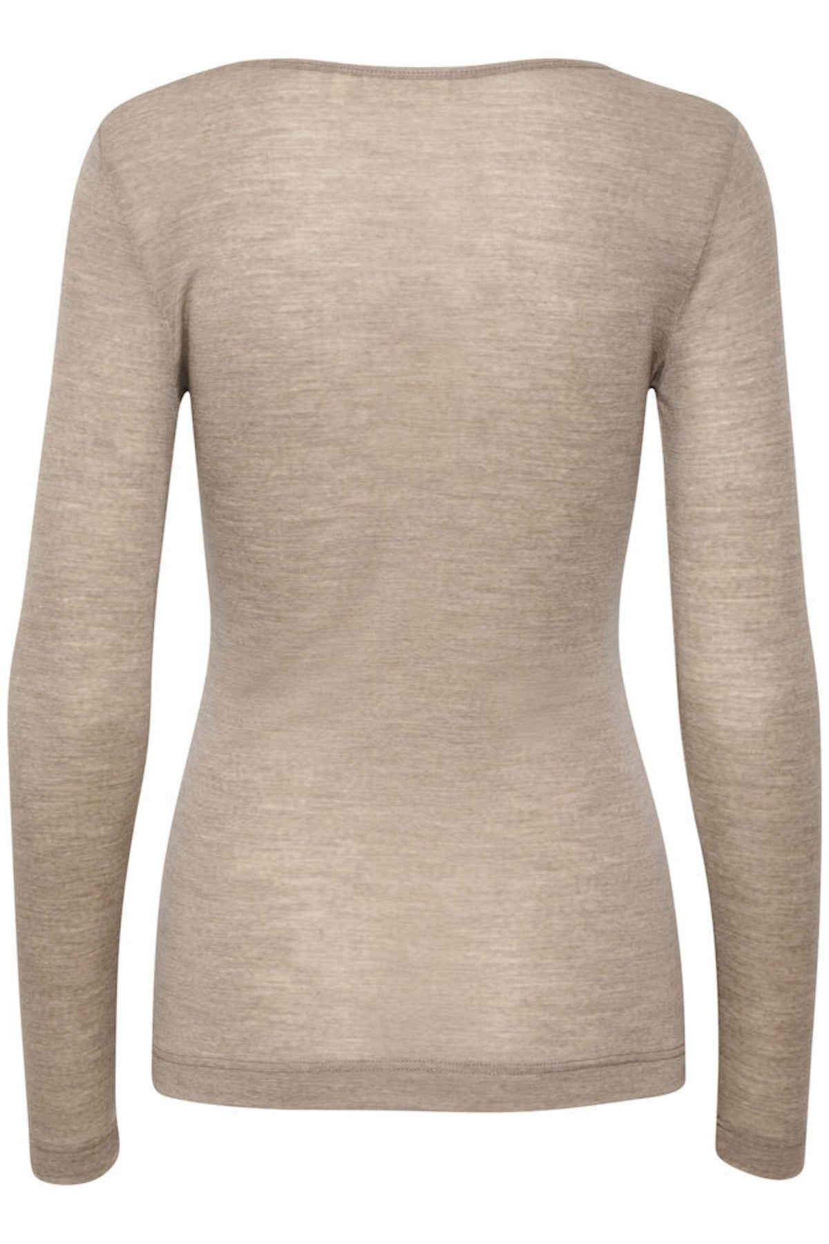 Fangiw T-Shirt Ls - Oatmeal Melange