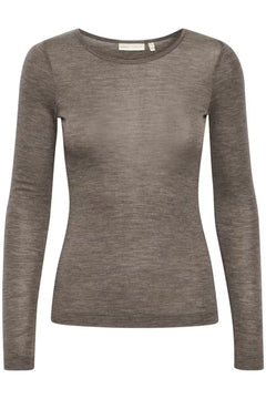 Fangiw T-Shirt Ls - Brown Melange