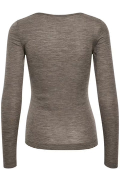 Fangiw T-Shirt Ls - Brown Melange