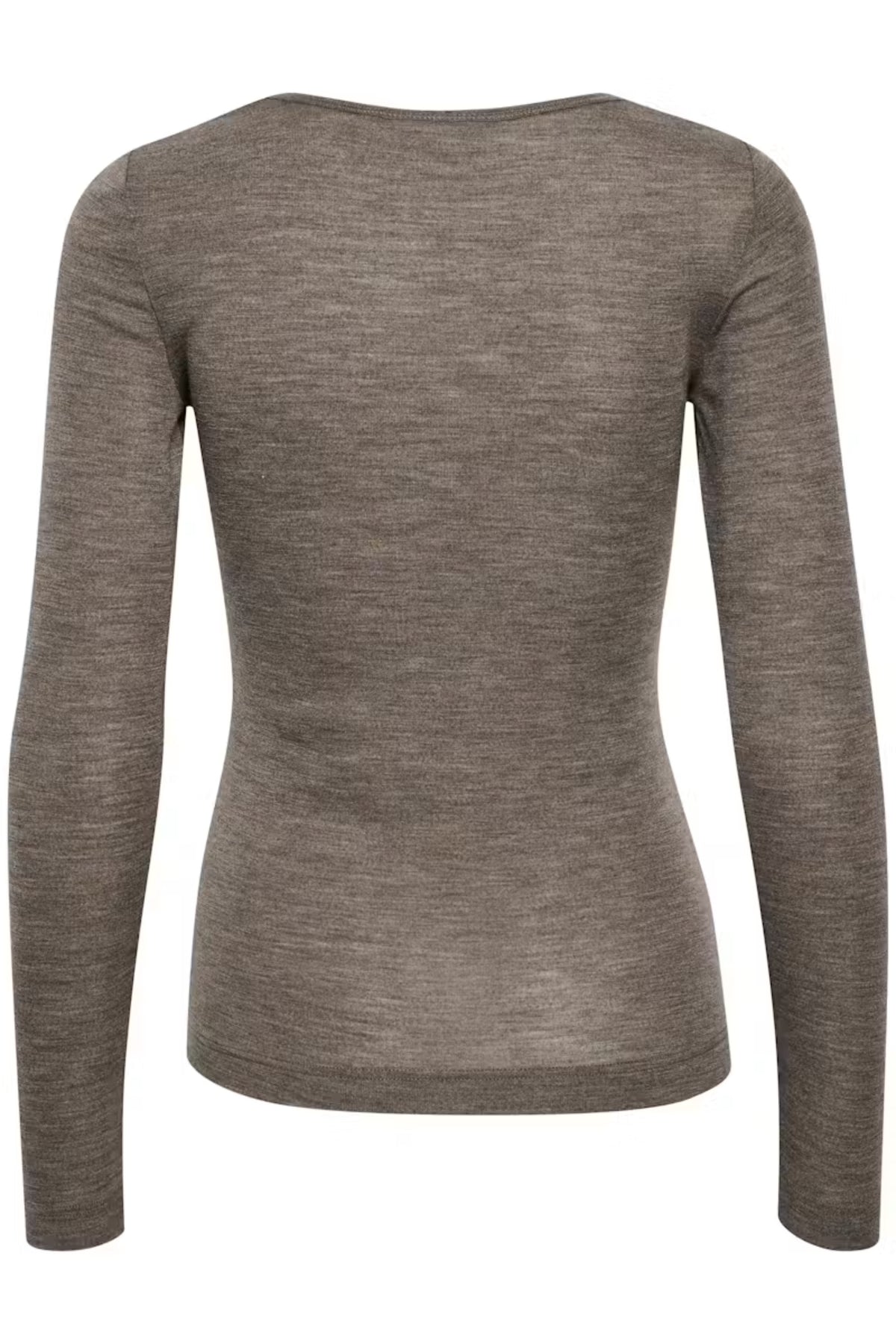 Fangiw T-Shirt Ls - Brown Melange