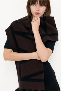 Myrtheiw Logo Scarf - Chocolate Torte Logo