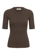 Dagnaiw Melange T-Shirt - Chocolate Brown Melange