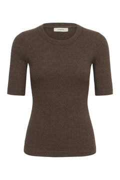Dagnaiw Melange T-Shirt - Chocolate Brown Melange