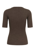 Dagnaiw Melange T-Shirt - Chocolate Brown Melange