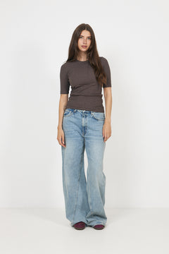 Dagnaiw Melange T-Shirt - Chocolate Brown Melange